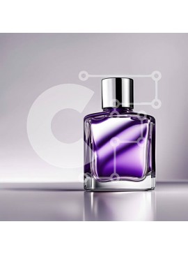 Σετ των 2 Intra Συλλεκτικό Ξύλινο Παζλ Plywood  4mm - Κομψό και μοντέρνο μωβ μπουκάλι αρώματος με πολυτελές σχέδιο Σε Ξύλινο Κουτί - Διαστάσεις: 10x10 cm – 25 κομμάτια