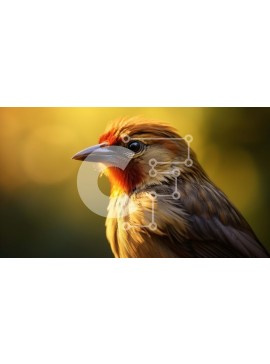 Σετ των 2 Intra Συλλεκτικό Ξύλινο Παζλ Plywood  4mm - Καφέ πουλί με γερμένο κεφάλι Σε Ξύλινο Κουτί - Διαστάσεις: 10x10 cm – 25 κομμάτια