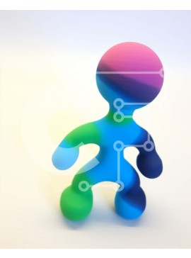 Intra Συλλεκτικό Ξύλινο Παζλ Plywood  4mm - Πολύχρωμη τρισδιάστατη φιγούρα παιχνιδιού σε λευκό φόντο Σε Ξύλινο Κουτί - Διαστάσεις Puzzle: 10x10 cm – 25 κομμάτια