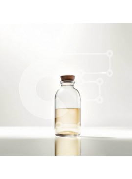 Intra Συλλεκτικό Ξύλινο Παζλ Plywood  4mm - Διαφανές γυάλινο μπουκάλι με καπάκι από φελλό σε λευκή επιφάνεια Σε Ξύλινο Κουτί - Διαστάσεις Puzzle: 10x10 cm – 25 κομμάτια