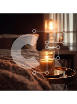 Intra Συλλεκτικό Ξύλινο Παζλ Plywood  4mm - Ζεστό και φιλόξενο υπνοδωμάτιο με απαλό φωτισμό και άνετο κρεβάτι Σε Ξύλινο Κουτί - Διαστάσεις Puzzle: 10x10 cm – 25 κομμάτια