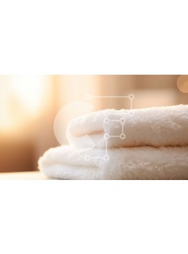 Intra Συλλεκτικό Ξύλινο Παζλ Plywood  4mm - Καθαρά και τακτοποιημένα: Λευκές πετσέτες σε ξύλινο τραπέζι Σε Ξύλινο Κουτί - Διαστάσεις Puzzle: 10x10 cm – 25 κομμάτια