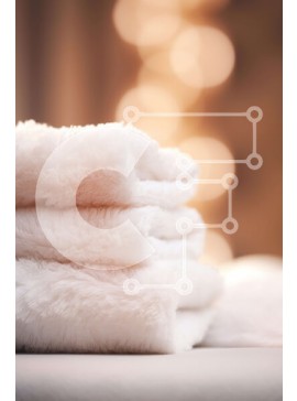 Intra Συλλεκτικό Ξύλινο Παζλ Plywood  4mm - Τακτοποιημένες λευκές πετσέτες - Φωτογραφία Αρχείου Σε Ξύλινο Κουτί - Διαστάσεις Puzzle: 10x10 cm – 25 κομμάτια