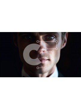 Intra Συλλεκτικό Ξύλινο Παζλ Plywood  4mm - Σοβαρός άντρας με σμόκιν και παπιγιόν Σε Ξύλινο Κουτί - Διαστάσεις Puzzle: 10x10 cm – 25 κομμάτια