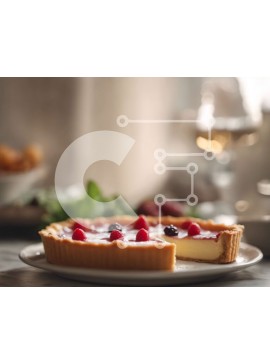 Σετ των 2 Intra Συλλεκτικό Ξύλινο Παζλ Plywood  4mm - Νόστιμη τάρτα μούρων με κρασί Σε Ξύλινο Κουτί - Διαστάσεις: 10x10 cm – 25 κομμάτια