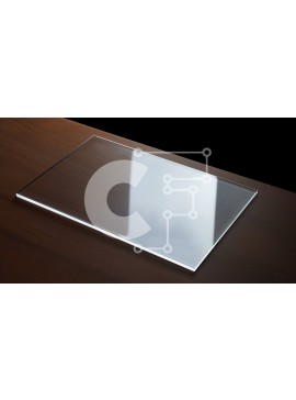 Intra Συλλεκτικό Ξύλινο Παζλ Plywood  4mm - Διαφανές γυάλινο πιάτο σε ημιτελές ξύλινο τραπέζι Σε Ξύλινο Κουτί - Διαστάσεις Puzzle: 10x10 cm – 25 κομμάτια