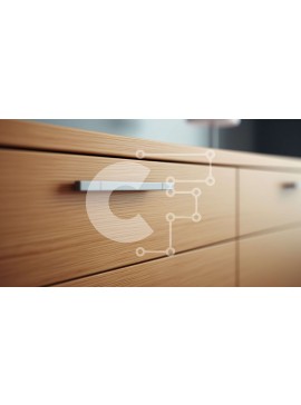 Intra Συλλεκτικό Ξύλινο Παζλ Plywood  4mm - Μοντέρνο ξύλινο ντουλάπι με κομψή μεταλλική λαβή Σε Ξύλινο Κουτί - Διαστάσεις Puzzle: 10x10 cm – 25 κομμάτια