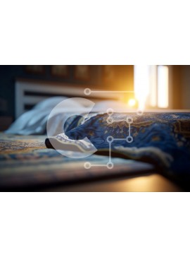 Intra Συλλεκτικό Ξύλινο Παζλ Plywood  4mm - Άνετο κρεβάτι με κουβέρτα και μαξιλάρια σε δωμάτιο με χαμηλό φωτισμό Σε Ξύλινο Κουτί - Διαστάσεις Puzzle: 10x10 cm – 25 κομμάτια