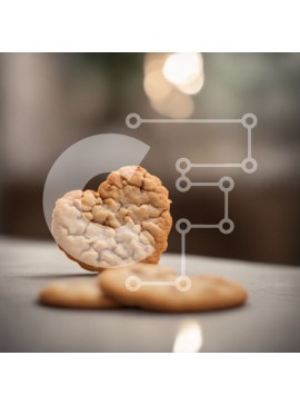 Σετ των 2 Intra Συλλεκτικό Ξύλινο Παζλ Plywood  4mm - Φρεσκοψημένα μπισκότα σε σχήμα καρδιάς Σε Ξύλινο Κουτί - Διαστάσεις: 10x10 cm – 25 κομμάτια