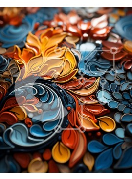 Intra Συλλεκτικό Ξύλινο Παζλ Plywood  4mm - Ζωντανή λουλουδάτη σύνθεση με τριαντάφυλλα, τουλίπες και μαργαρίτες Σε Ξύλινο Κουτί - Διαστάσεις Puzzle: 10x10 cm – 25 κομμάτια