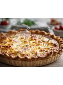 Σετ των 2 Intra Συλλεκτικό Ξύλινο Παζλ Plywood  4mm - Τυρόπιτα με φράουλες Σε Ξύλινο Κουτί - Διαστάσεις: 10x10 cm – 25 κομμάτια