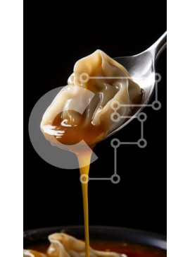 Intra Συλλεκτικό Ξύλινο Παζλ Plywood  4mm - Κουτάλι με σάλτσα για ντάμπλινγκ Σε Ξύλινο Κουτί - Διαστάσεις: 10x10 cm – 25 κομμάτια