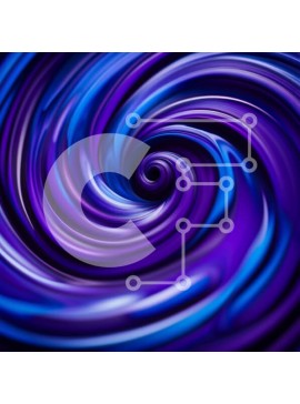 Intra Συλλεκτικό Ξύλινο Παζλ Plywood  4mm - Δυναμική και οπτικά εντυπωσιακή αφηρημένη δίνη χρωμάτων Σε Ξύλινο Κουτί - Διαστάσεις Puzzle: 10x10 cm – 25 κομμάτια