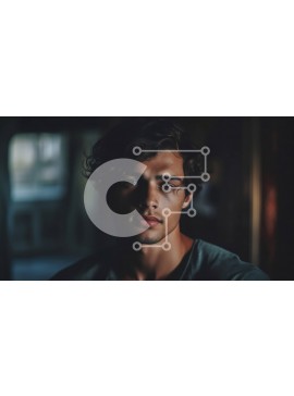 Intra Συλλεκτικό Ξύλινο Παζλ Plywood  4mm - Σοβαρός νεαρός άνδρας που κοιτάζει έξω από το παράθυρο της πόλης τη νύχτα Σε Ξύλινο Κουτί - Διαστάσεις Puzzle: 10x10 cm – 25 κομμάτια