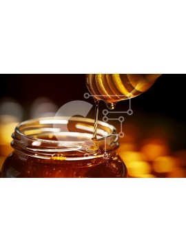 Σετ των 2 Intra Συλλεκτικό Ξύλινο Παζλ Plywood  4mm - Κοντινό πλάνο του Honey Dripper που στάζει μέλι σε γυάλινο βάζο Σε Ξύλινο Κουτί - Διαστάσεις: 10x10 cm – 25 κομμάτια