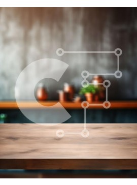 Intra Συλλεκτικό Ξύλινο Παζλ Plywood  4mm - Ξύλινο τραπέζι με φόντο γκρι τσιμεντένιο τοίχο Σε Ξύλινο Κουτί - Διαστάσεις Puzzle: 10x10 cm – 25 κομμάτια