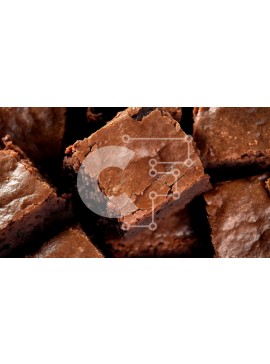 Σετ των 2 Intra Συλλεκτικό Ξύλινο Παζλ Plywood  4mm - Καταπληκτική εικόνα των Brownies με τσιπ σοκολάτας Σε Ξύλινο Κουτί - Διαστάσεις: 10x10 cm – 25 κομμάτια