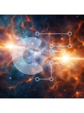 Intra Συλλεκτικό Ξύλινο Παζλ Plywood  4mm - Έναστρος ουρανός με φωτεινά αστέρια και νεφελώματα Σε Ξύλινο Κουτί - Διαστάσεις Puzzle: 10x10 cm – 25 κομμάτια