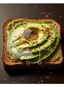 Σετ των 2 Intra Συλλεκτικό Ξύλινο Παζλ Plywood  4mm - Νόστιμη φέτα τοστ αβοκάντο με σουσάμι Σε Ξύλινο Κουτί - Διαστάσεις: 10x10 cm – 25 κομμάτια