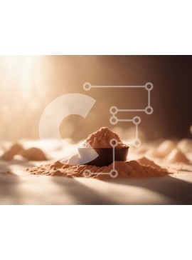 Σετ των 2 Intra Συλλεκτικό Ξύλινο Παζλ Plywood  4mm - Μπολ Protein Powder με το φως του ήλιου Σε Ξύλινο Κουτί - Διαστάσεις: 10x10 cm – 25 κομμάτια