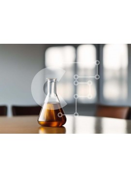 Intra Συλλεκτικό Ξύλινο Παζλ Plywood  4mm - Εργαστηριακό ποτήρι με καφέ υγρό σε ξύλινο τραπέζι Σε Ξύλινο Κουτί - Διαστάσεις Puzzle: 10x10 cm – 25 κομμάτια