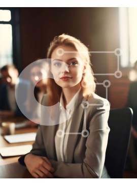 Intra Συλλεκτικό Ξύλινο Παζλ Plywood  4mm - Παραγωγική επιχειρηματική συνάντηση με ποικίλες ομάδες επαγγελματιών Σε Ξύλινο Κουτί - Διαστάσεις Puzzle: 10x10 cm – 25 κομμάτια