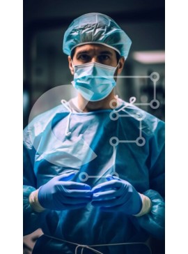 Intra Συλλεκτικό Ξύλινο Παζλ Plywood  4mm - Επαγγελματίας Ιατρός που πραγματοποιεί χειρουργική επέμβαση σε αποστειρωμένο χειρουργείο Σε Ξύλινο Κουτί - Διαστάσεις Puzzle: 10x10 cm – 25 κομμάτια