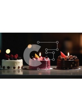 Σετ των 2 Intra Συλλεκτικό Ξύλινο Παζλ Plywood  4mm - Πεντανόστιμα κέικ σοκολάτας με διάφορες επικαλύψεις Σε Ξύλινο Κουτί - Διαστάσεις: 10x10 cm – 25 κομμάτια