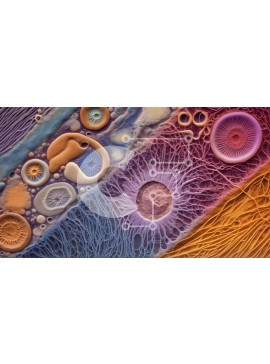 Intra Συλλεκτικό Ξύλινο Παζλ Plywood  4mm - Λεπτομερής εικόνα διατομής φύλλου φυτού Σε Ξύλινο Κουτί - Διαστάσεις Puzzle: 10x10 cm – 25 κομμάτια