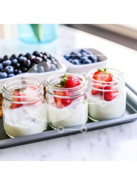 Σετ των 2 Intra Συλλεκτικό Ξύλινο Παζλ Plywood  4mm - Γιαούρτι με ανάμεικτα μούρα Σε Ξύλινο Κουτί - Διαστάσεις: 10x10 cm – 25 κομμάτια