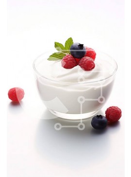 Σετ των 2 Intra Συλλεκτικό Ξύλινο Παζλ Plywood  4mm - Μπολ με γιαούρτι με σμέουρα και βατόμουρα Σε Ξύλινο Κουτί - Διαστάσεις: 10x10 cm – 25 κομμάτια