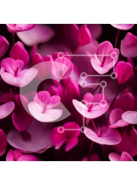 Intra Συλλεκτικό Ξύλινο Παζλ Plywood  4mm - Όμορφη εικόνα από ροζ λουλούδια από κοντά Σε Ξύλινο Κουτί - Διαστάσεις: 10x10 cm – 25 κομμάτια