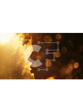 Intra Συλλεκτικό Ξύλινο Παζλ Plywood  4mm - Γυναίκα που αντιμετωπίζει το φως του ήλιου Σε Ξύλινο Κουτί - Διαστάσεις Puzzle: 10x10 cm – 25 κομμάτια