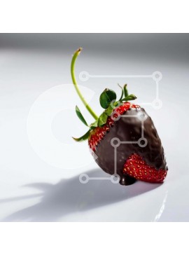 Σετ των 2 Intra Συλλεκτικό Ξύλινο Παζλ Plywood  4mm - Φράουλα με επικάλυψη σοκολάτας Σε Ξύλινο Κουτί - Διαστάσεις: 10x10 cm – 25 κομμάτια