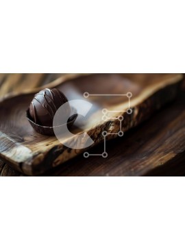 Σετ των 2 Intra Συλλεκτικό Ξύλινο Παζλ Plywood  4mm - Σοκολατένιο αυγό σε ξύλινο δίσκο Σε Ξύλινο Κουτί - Διαστάσεις: 10x10 cm – 25 κομμάτια