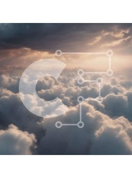 Intra Συλλεκτικό Ξύλινο Παζλ Plywood  4mm - Αεροφωτογραφία των Σύννεφων Σε Ξύλινο Κουτί - Διαστάσεις Puzzle: 10x10 cm – 25 κομμάτια