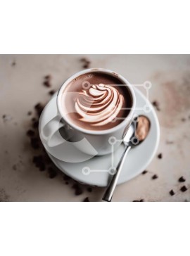 Σετ των 2 Intra Συλλεκτικό Ξύλινο Παζλ Plywood  4mm - Αφεθείτε σε ένα απολαυστικό φλιτζάνι ζεστή σοκολάτα με στροβιλισμούς Σε Ξύλινο Κουτί - Διαστάσεις: 10x10 cm – 25 κομμάτια