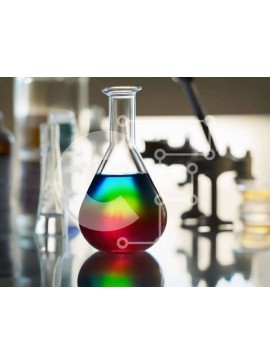 Intra Συλλεκτικό Ξύλινο Παζλ Plywood  4mm - Πολύχρωμο υγρό εργαστηριακό ποτήρι με εξοπλισμό και αντικείμενα Σε Ξύλινο Κουτί - Διαστάσεις Puzzle: 10x10 cm – 25 κομμάτια