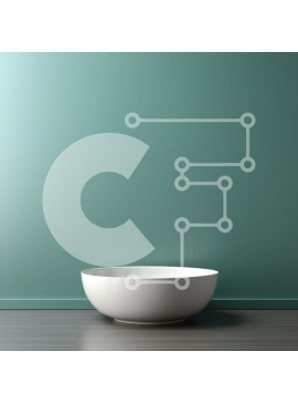 Intra Συλλεκτικό Ξύλινο Παζλ Plywood  4mm - Λευκή πορσελάνινη μπανιέρα σε ξύλινο πάτωμα μπροστά από τον Τυρκουάζ τοίχο Σε Ξύλινο Κουτί - Διαστάσεις Puzzle: 10x10 cm – 25 κομμάτια