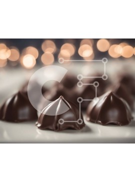 Σετ των 2 Intra Συλλεκτικό Ξύλινο Παζλ Plywood  4mm - Νόστιμες καραμέλες σοκολάτας σε ένα πιάτο Σε Ξύλινο Κουτί - Διαστάσεις: 10x10 cm – 25 κομμάτια