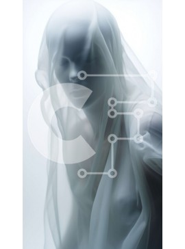 Intra Συλλεκτικό Ξύλινο Παζλ Plywood  4mm - Μυστηριώδης γυναίκα με πέπλο Σε Ξύλινο Κουτί - Διαστάσεις Puzzle: 10x10 cm – 25 κομμάτια