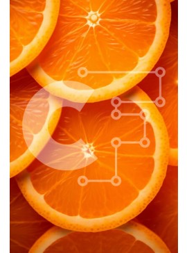 Σετ των 2 Intra Συλλεκτικό Ξύλινο Παζλ Plywood  4mm - Κοντινό πλάνο φέτες πορτοκαλιού Σε Ξύλινο Κουτί - Διαστάσεις: 10x10 cm – 25 κομμάτια