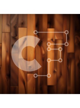 Intra Συλλεκτικό Ξύλινο Παζλ Plywood  4mm - Όμορφη κινηματογράφηση σε πρώτο πλάνο ενός ξύλινου δαπέδου με ορατούς κόκκους Σε Ξύλινο Κουτί - Διαστάσεις Puzzle: 10x10 cm – 25 κομμάτια