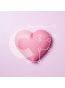 Σετ των 2 Intra Συλλεκτικό Ξύλινο Παζλ Plywood  4mm - Ροζ αντικείμενο σε σχήμα καρδιάς σε ανοιχτό ροζ φόντο - Ιδανικό δώρο για την ημέρα του Αγίου Βαλεντίνου Σε Ξύλινο Κουτί - Διαστάσεις: 10x10 cm – 25 κομμάτια