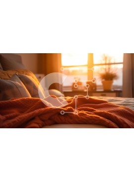 Intra Συλλεκτικό Ξύλινο Παζλ Plywood  4mm - Άνετο υπνοδωμάτιο με άνετο κρεβάτι και φως του ήλιου Σε Ξύλινο Κουτί - Διαστάσεις Puzzle: 10x10 cm – 25 κομμάτια