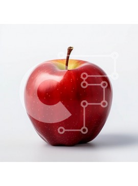 Σετ των 2 Intra Συλλεκτικό Ξύλινο Παζλ Plywood  4mm - Ζωντανή φωτογραφία κόκκινου μήλου Σε Ξύλινο Κουτί - Διαστάσεις: 10x10 cm – 25 κομμάτια