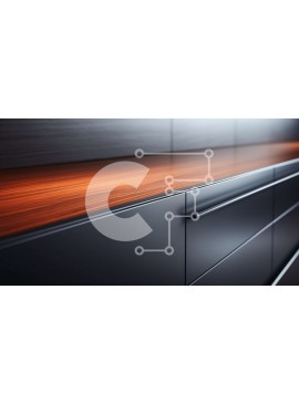 Intra Συλλεκτικό Ξύλινο Παζλ Plywood  4mm - Μαύρο ντουλάπι με ξύλινο τοπ - κομψό και μοντέρνο σχέδιο Σε Ξύλινο Κουτί - Διαστάσεις Puzzle: 10x10 cm – 25 κομμάτια