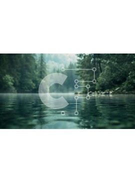 Intra Συλλεκτικό Ξύλινο Παζλ Plywood  4mm - Ήρεμη λίμνη στο δάσος με αντανακλάσεις Σε Ξύλινο Κουτί - Διαστάσεις: 10x10 cm – 25 κομμάτια