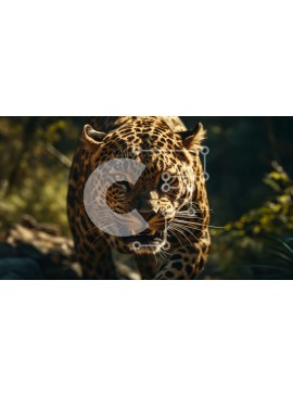 Intra Συλλεκτικό Ξύλινο Παζλ Plywood  4mm - Κοντινό πλάνο του προσώπου της λεοπάρδαλης Σε Ξύλινο Κουτί - Διαστάσεις: 10x10 cm – 25 κομμάτια