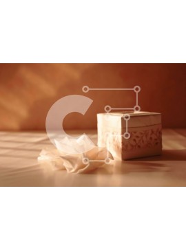 Intra Συλλεκτικό Ξύλινο Παζλ Plywood  4mm - Ηλιοφωτισμένοι εσωτερικοί χώροι: Λευκό χαρτομάντιλο και λουλούδια στο τραπέζι Σε Ξύλινο Κουτί - Διαστάσεις Puzzle: 10x10 cm – 25 κομμάτια